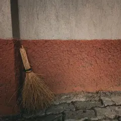 Traditional yard broom