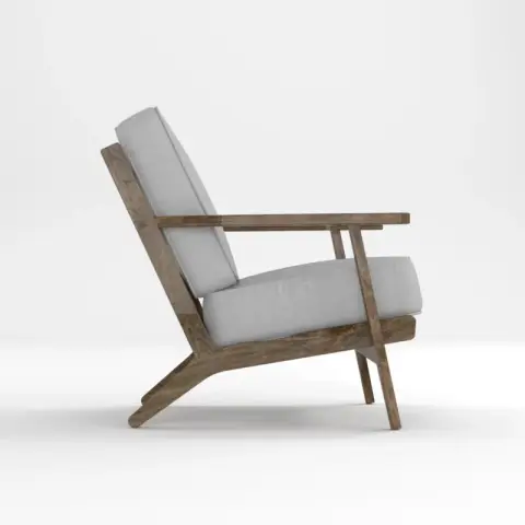 Cadeira lounge em madeira