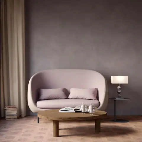 Sofá de 2 lugares Rosa